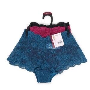 💜Joyspun Lace Cheeky Panties, 3-Pack, Sizes XS-3XL